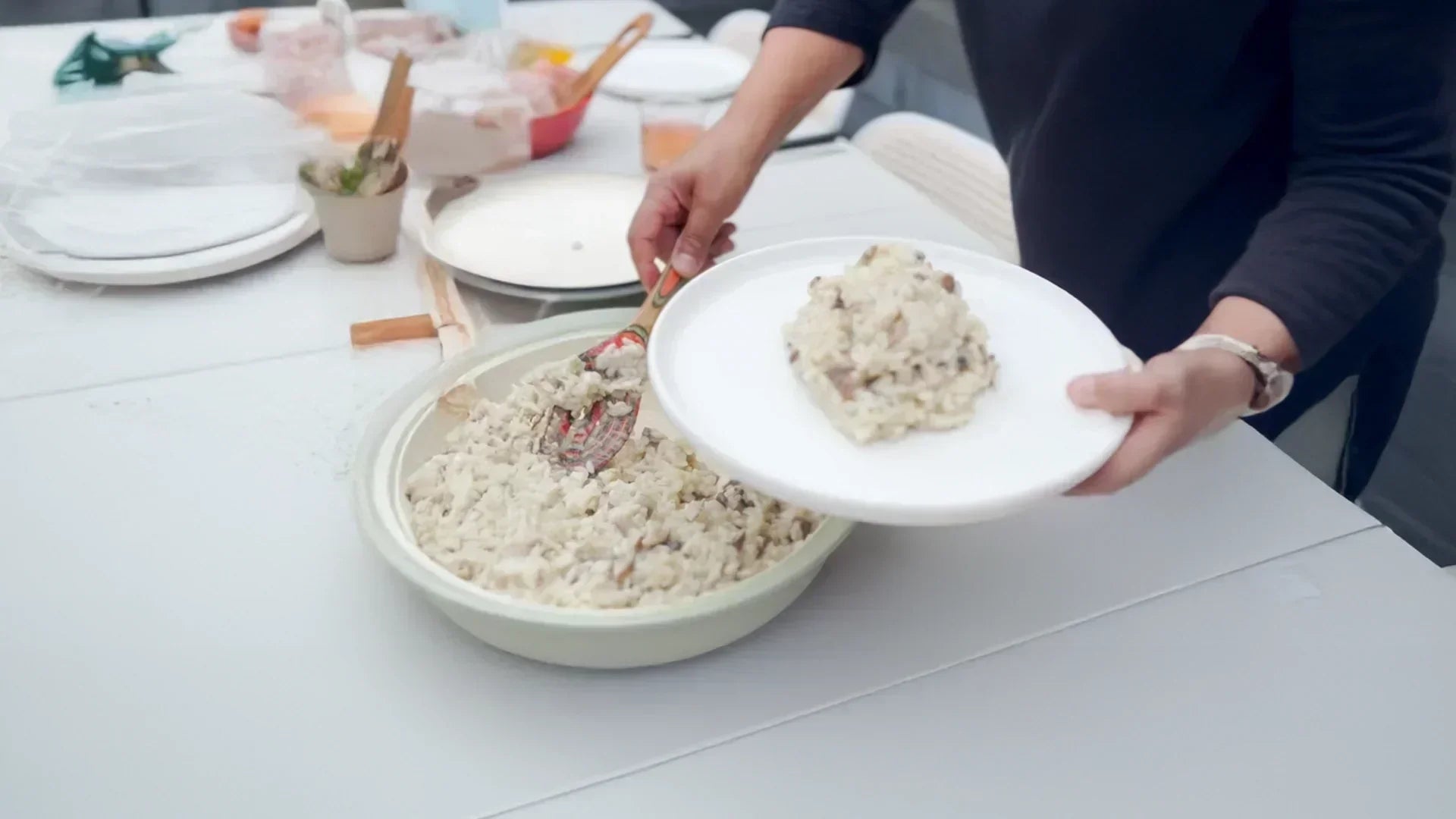 Romige risotto met shiitake & Parmezaan