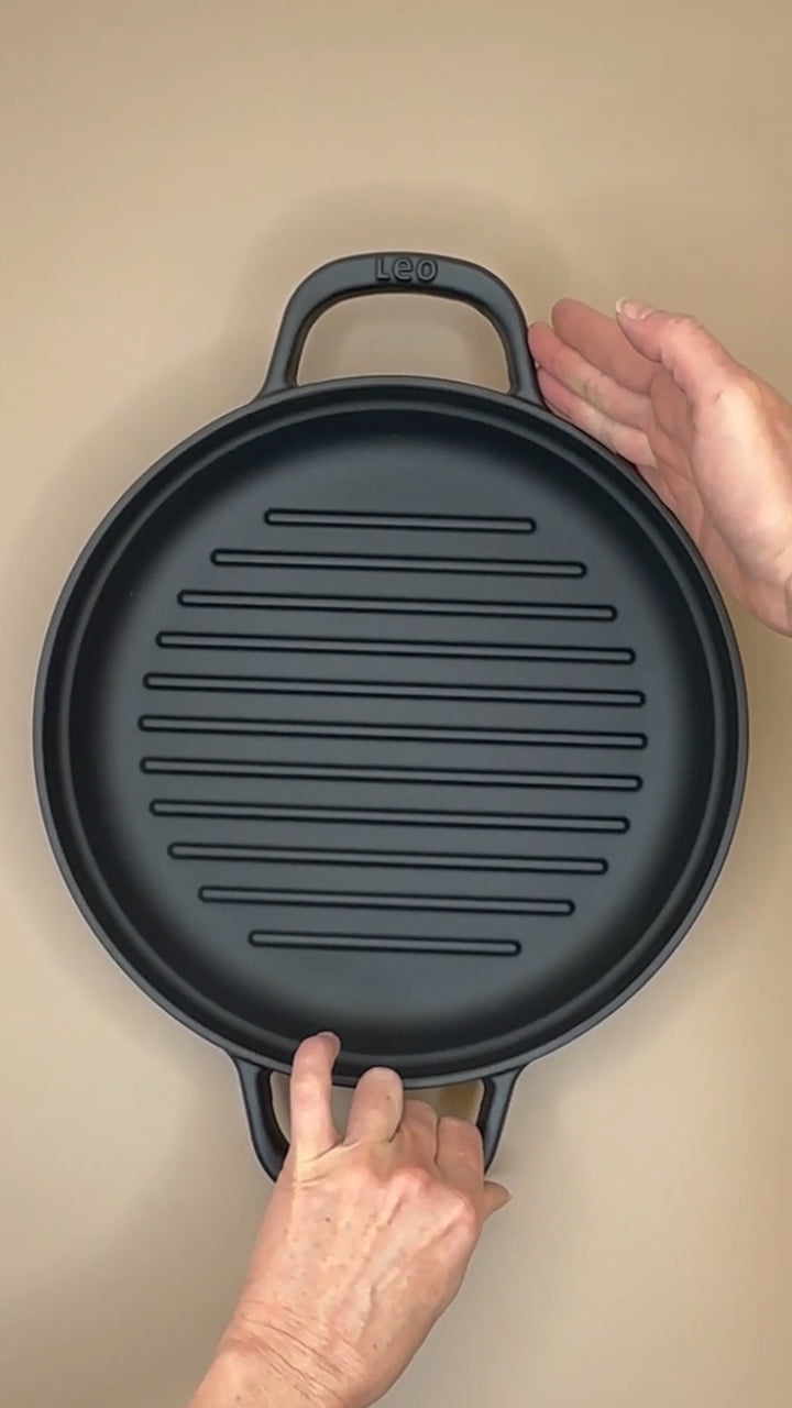 LEO Grillpan Graphite Cast iron - Ø 26cm