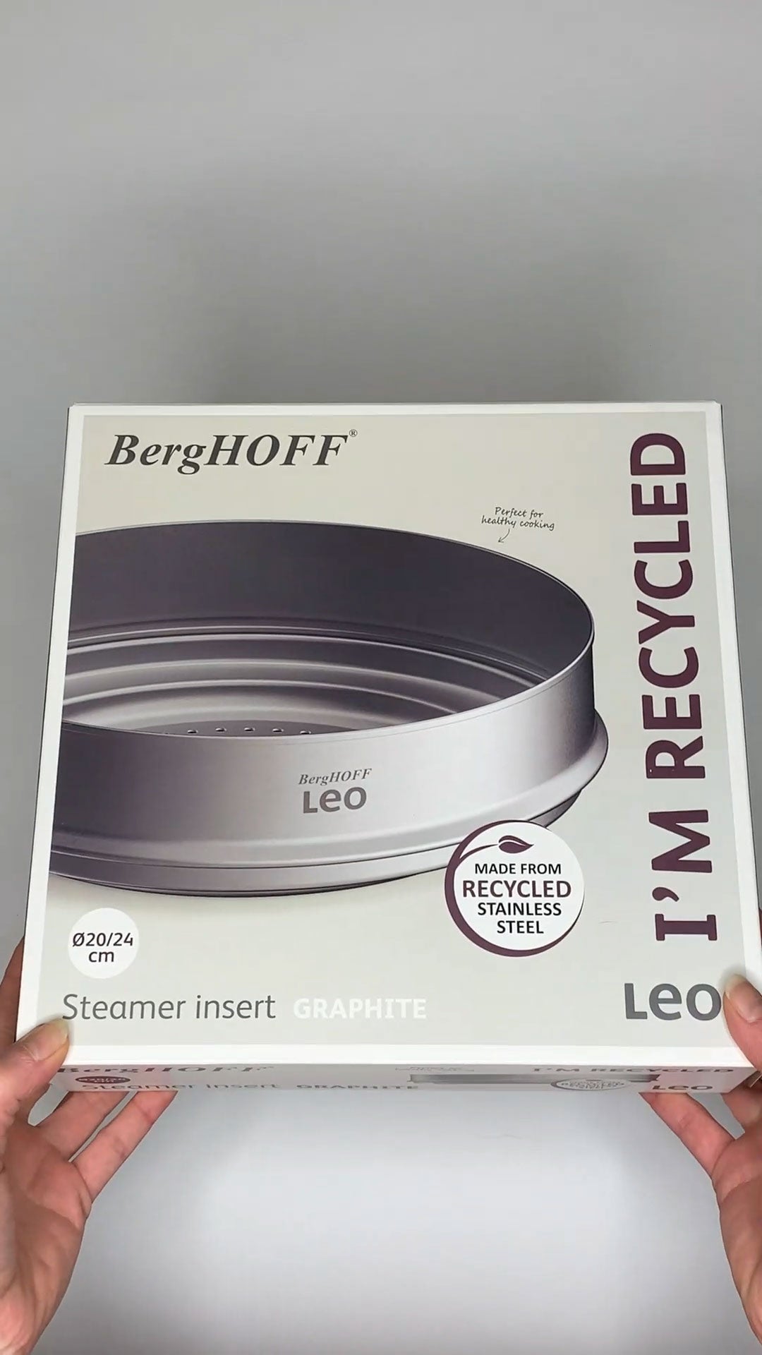 LEO Steamer Basket Graphite - Ø 20-24cm