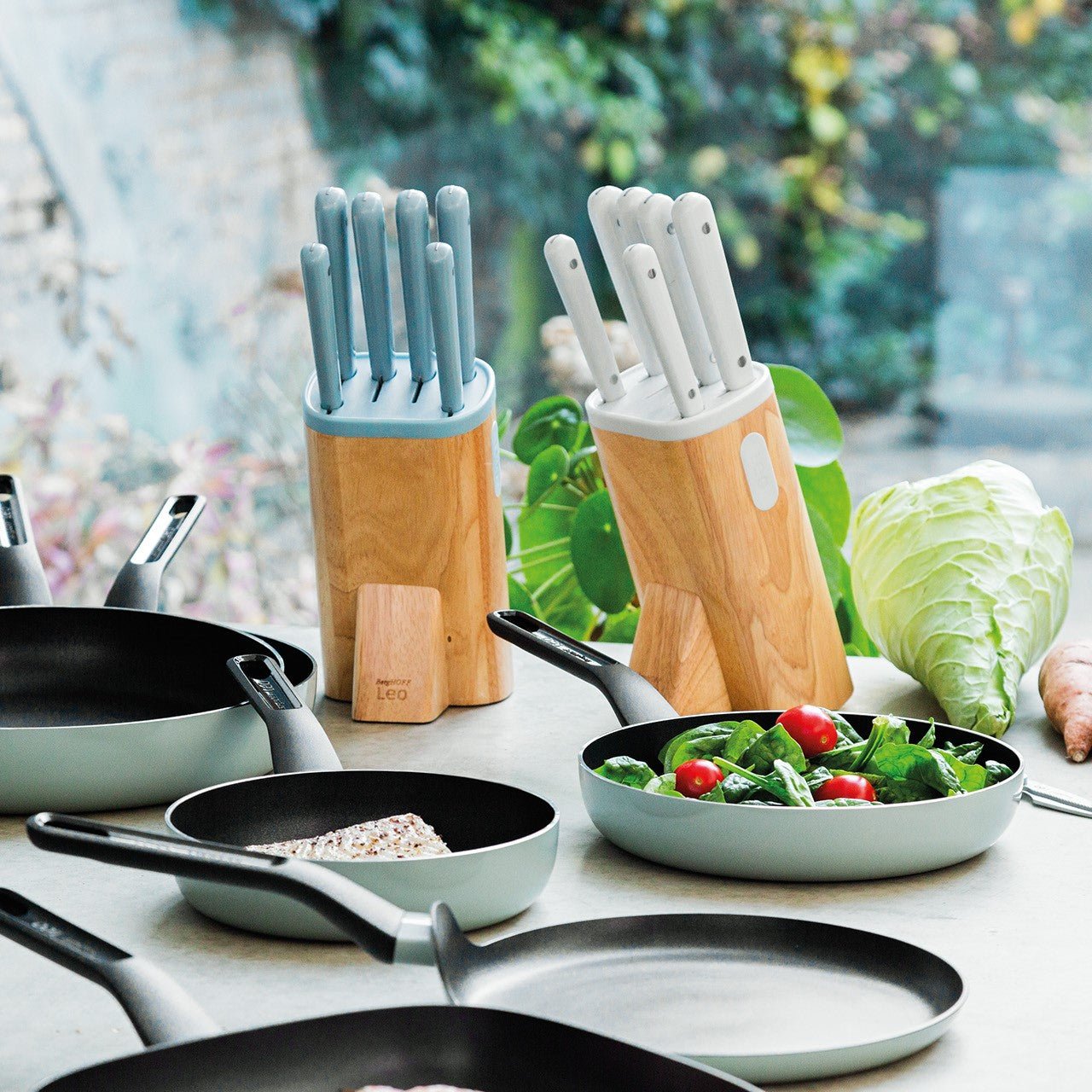 LEO 7-Piece Knife Block Glints Spirit