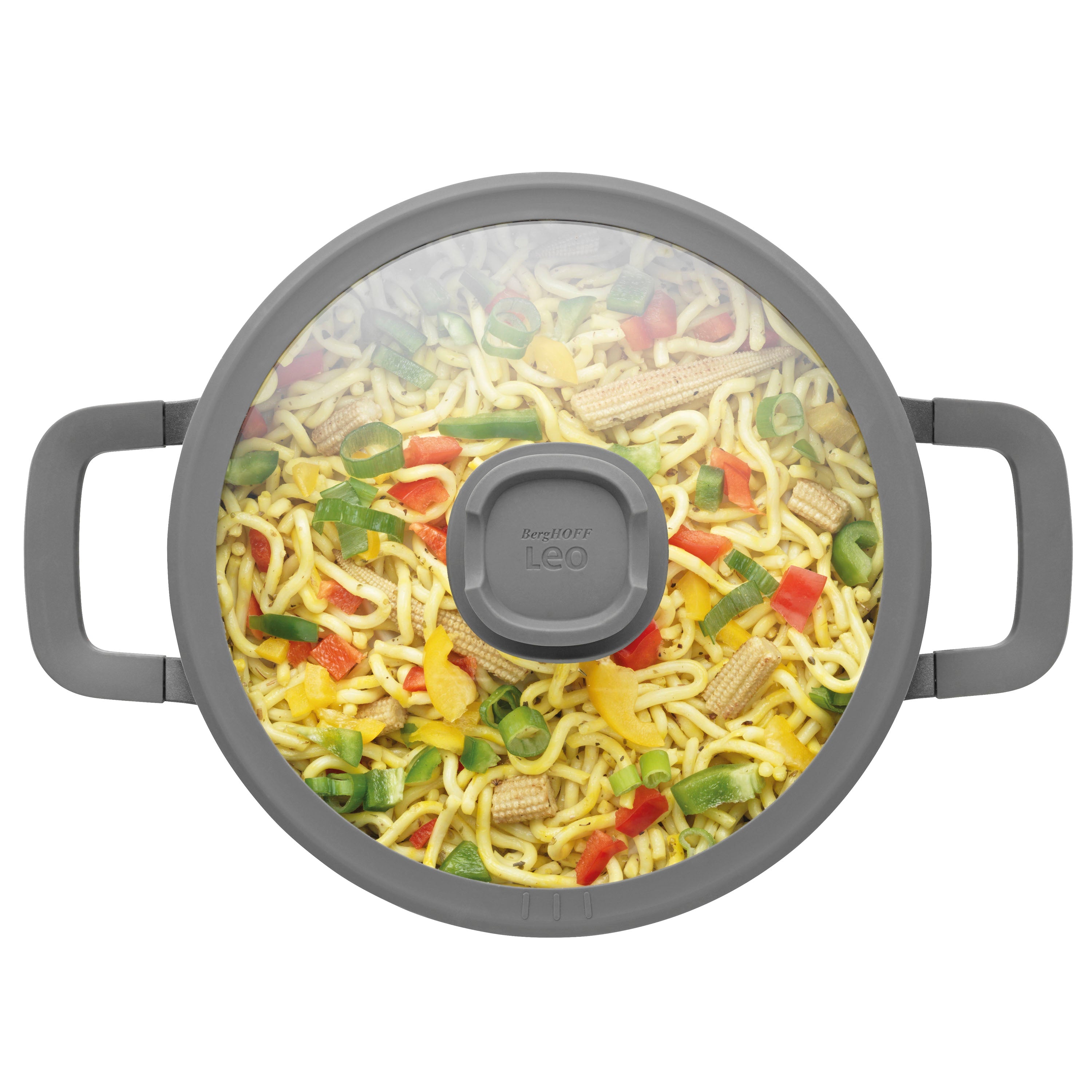 LEO Cooking pot non-stick with lid Stone+ 24x14cm