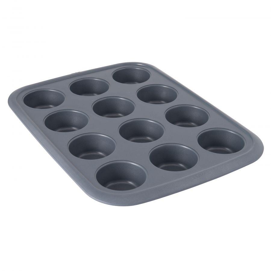 Productafbeelding van GEM Muffinvorm met 12 cups Geïsoleerde afbeelding van GEM Muffinvorm met 12 cups Detailopname van GEM Muffinvorm met 12 cups