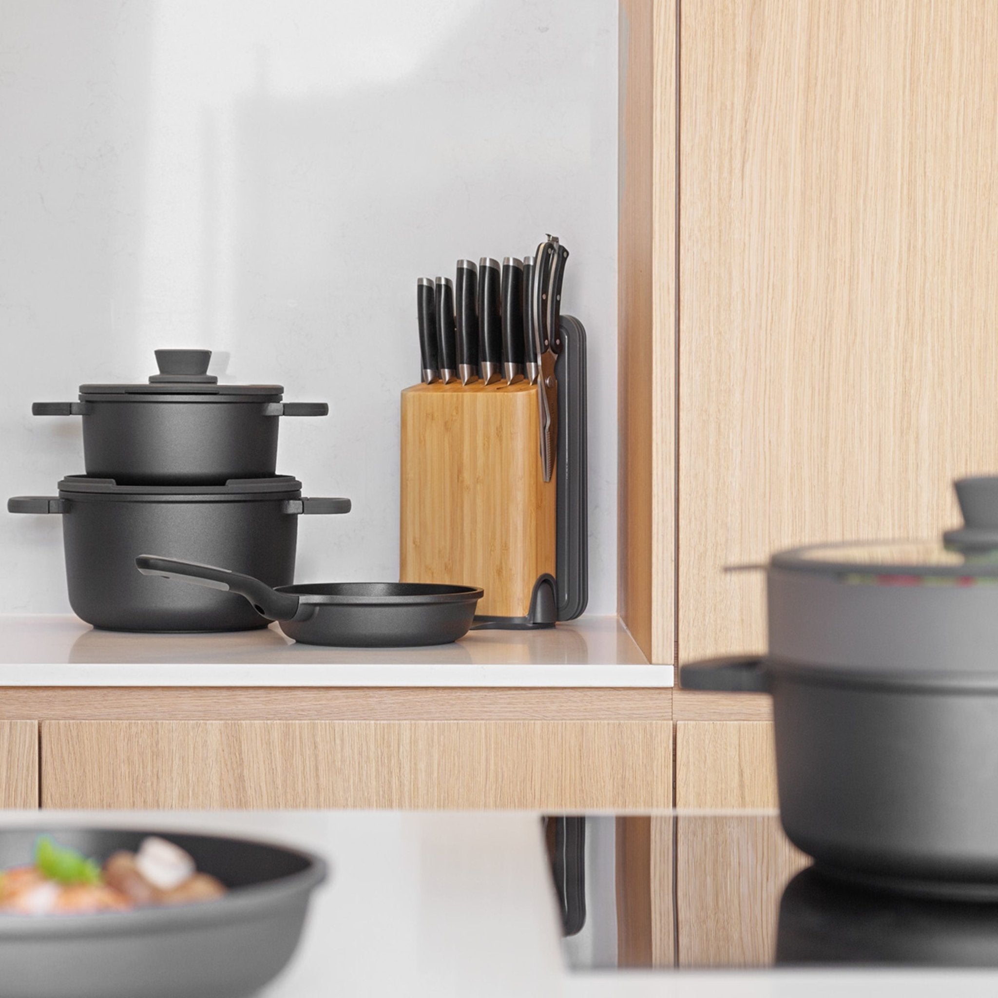 PROMO Stone+ Kookpottenset Ø 18 cm Ø 20 cm Ø 24 cm