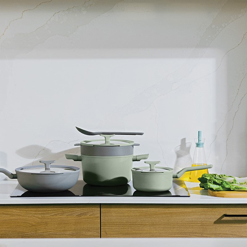 LEO Cooking Pot Non-stick with Lid Balance Sage - Ø 20cm